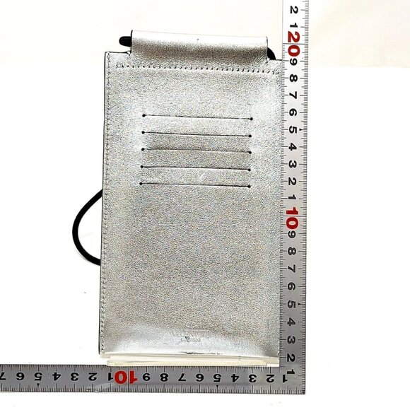 Valentino Garavani Shoulder Bag Silver Leather 300-061225 - Picture 2 of 13